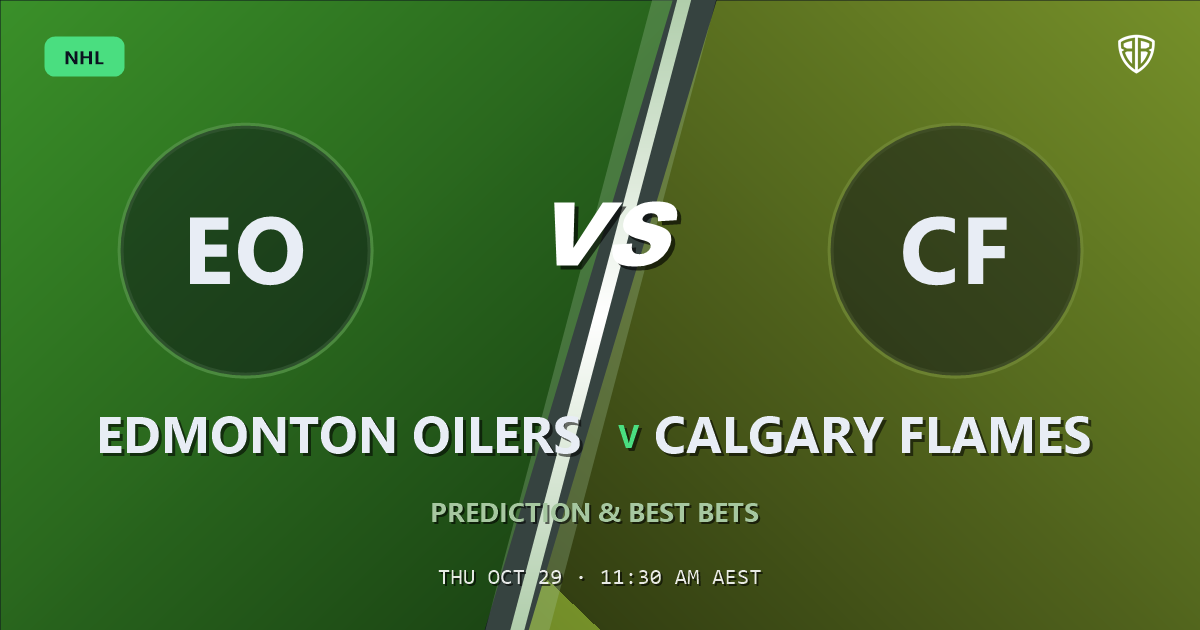 Edmonton Oilers vs Calgary Flames Prediction & Picks, October 28, 2026