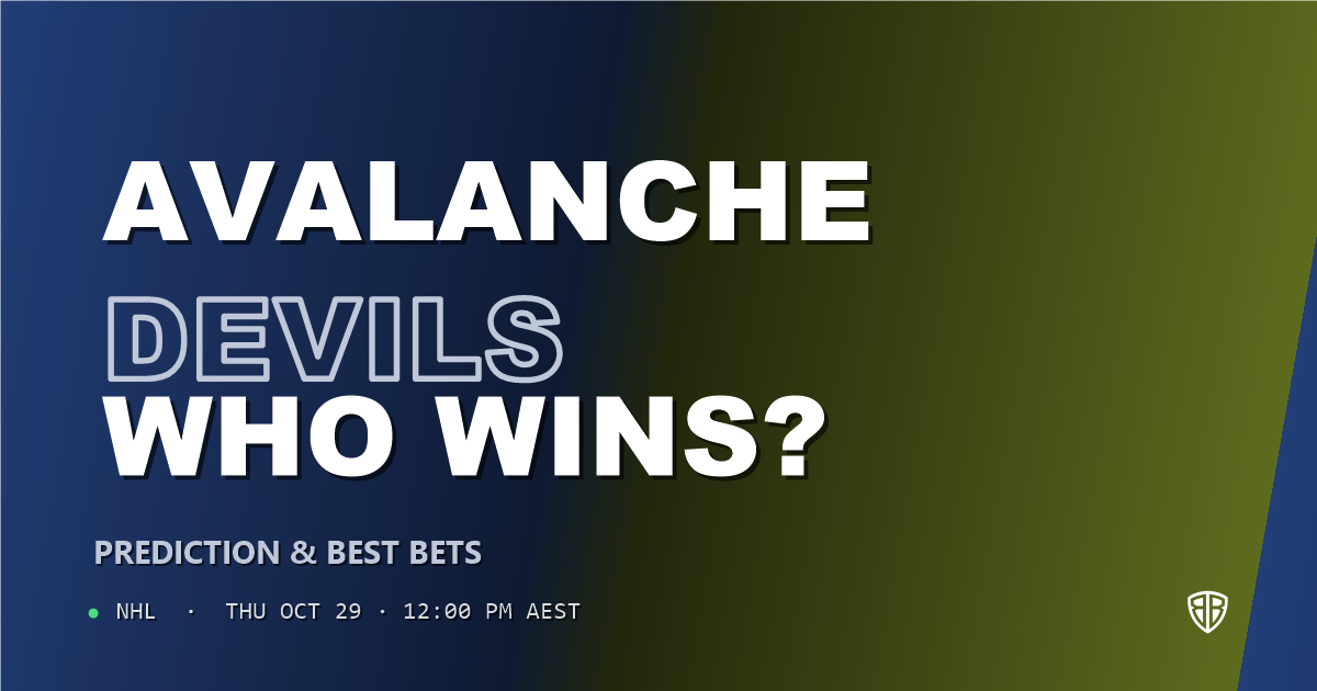 Colorado Avalanche vs New Jersey Devils Prediction & Picks, October 28, 2026