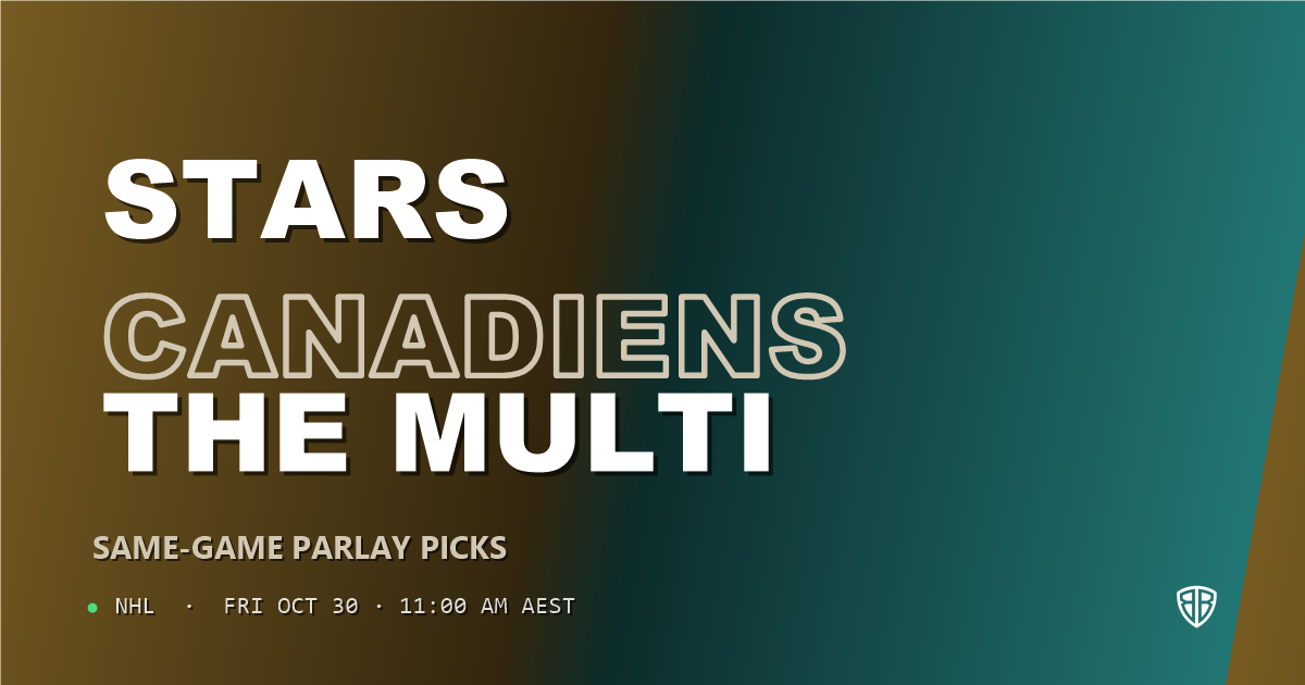 Dallas Stars vs Montreal Canadiens Prediction & Same Game Parlay picks, October 29, 2026