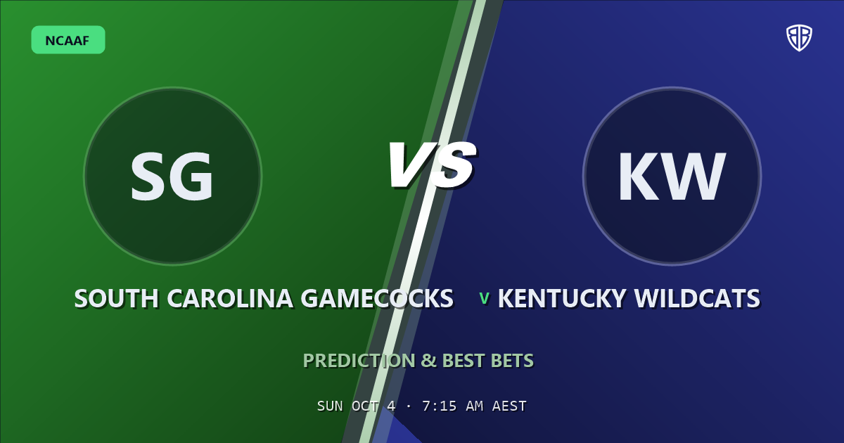 South Carolina Gamecocks vs Kentucky Wildcats Prediction & Picks (Nic Anderson Key Factor): Don't Miss These Odds