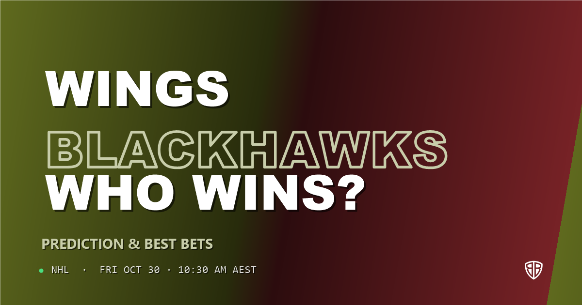 Detroit Red Wings vs Chicago Blackhawks Prediction & Picks, October 29, 2026