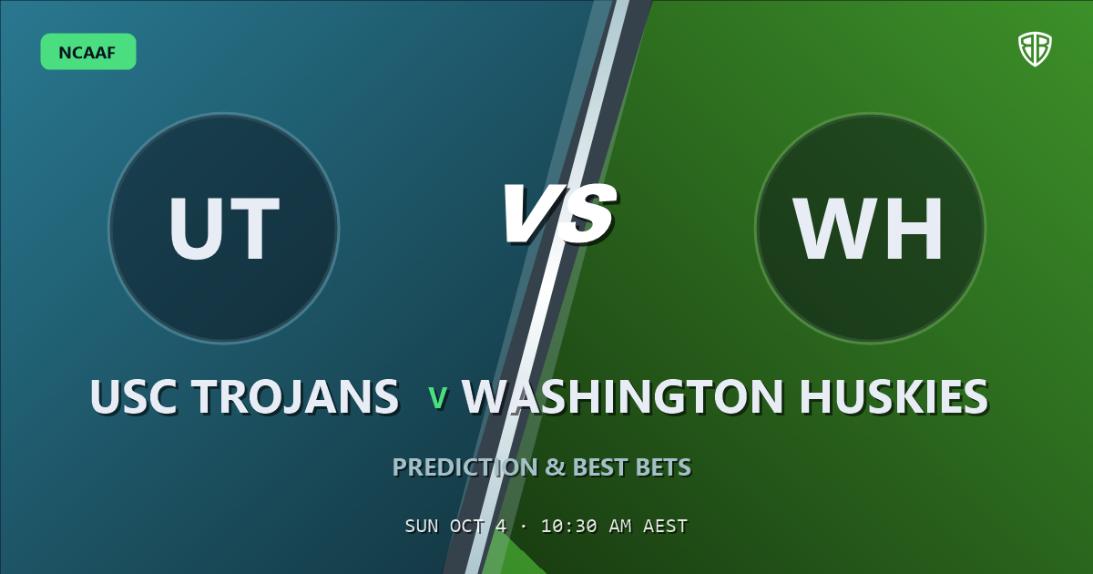 USC Trojans vs Washington Huskies Prediction & Picks (Chris Lawson Key Factor): Our Expert Analysis