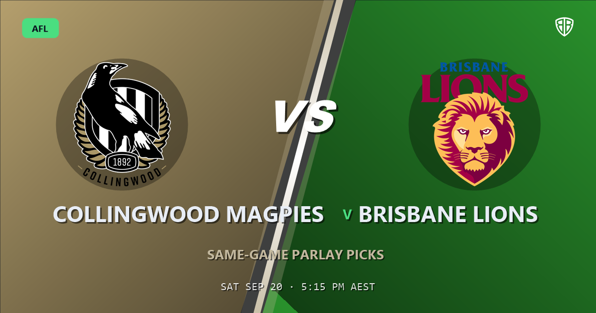 Collingwood Magpies vs Brisbane Lions Prediction & Same Game Multi picks Key Insights: Analytics Breakdown