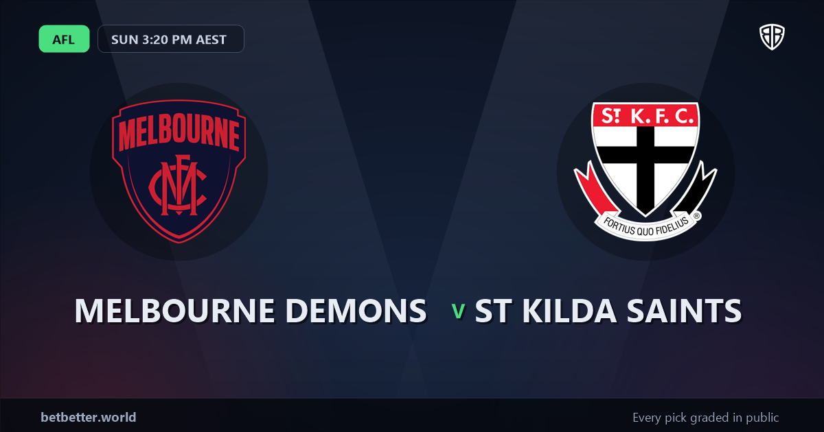 Melbourne Demons vs St Kilda Saints Prediction & Picks: Stat-Based Insights