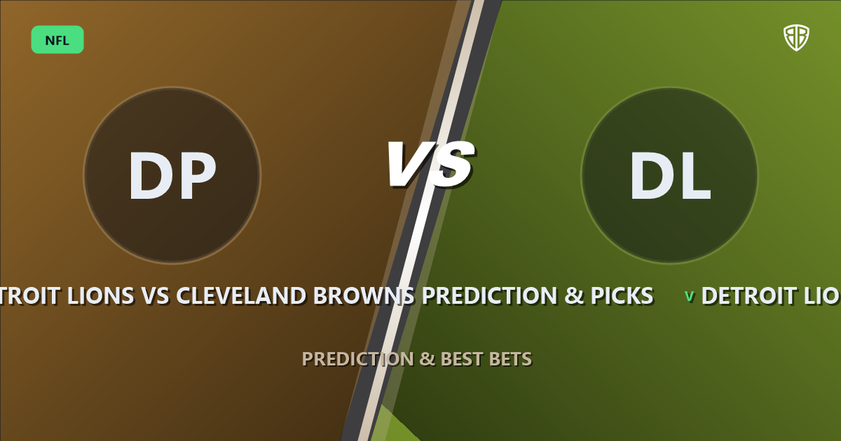 Detroit Lions vs Cleveland Browns Prediction & Picks: Expert Betting Guide