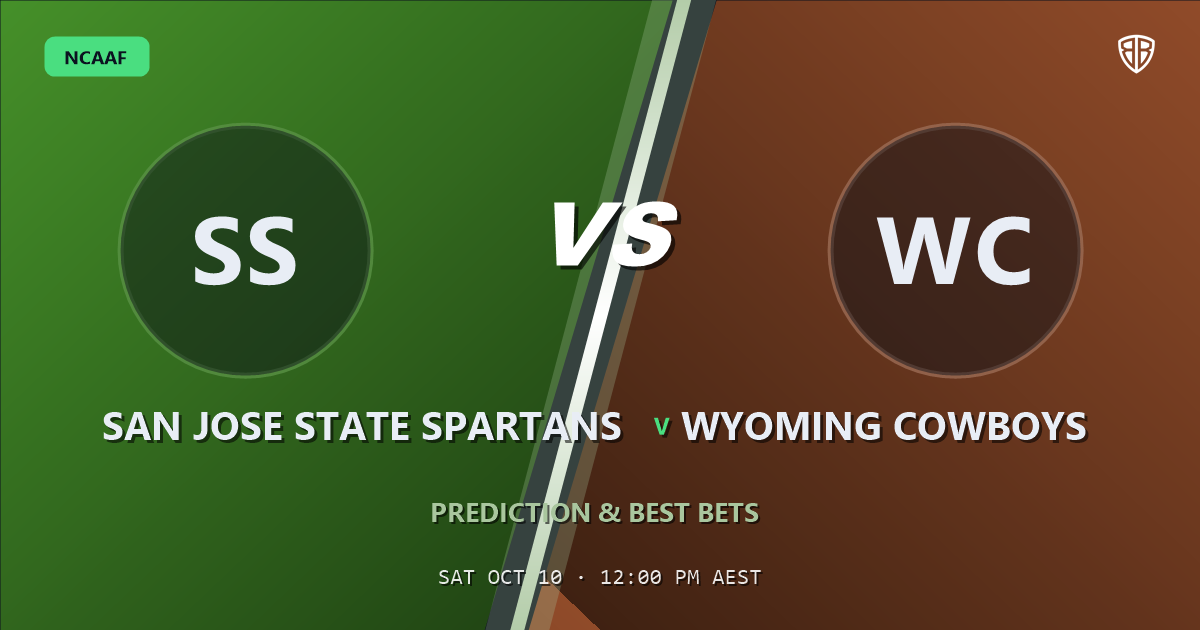 San Jose State Spartans vs Wyoming Cowboys Prediction & Picks: Smart Betting Angles