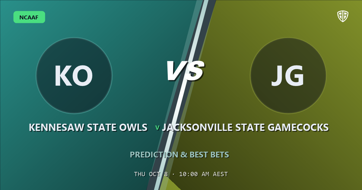 Kennesaw State Owls vs Jacksonville State Gamecocks Prediction & Picks: Stat-Based Insights