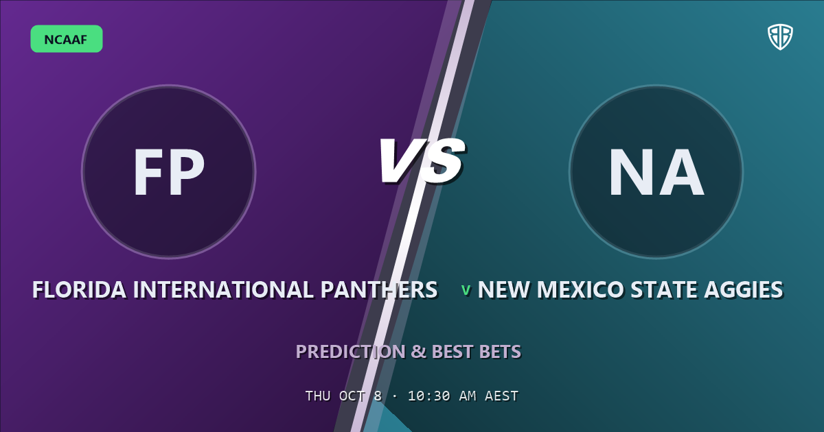 Florida International Panthers vs New Mexico State Aggies Prediction & Picks: Our Expert Analysis