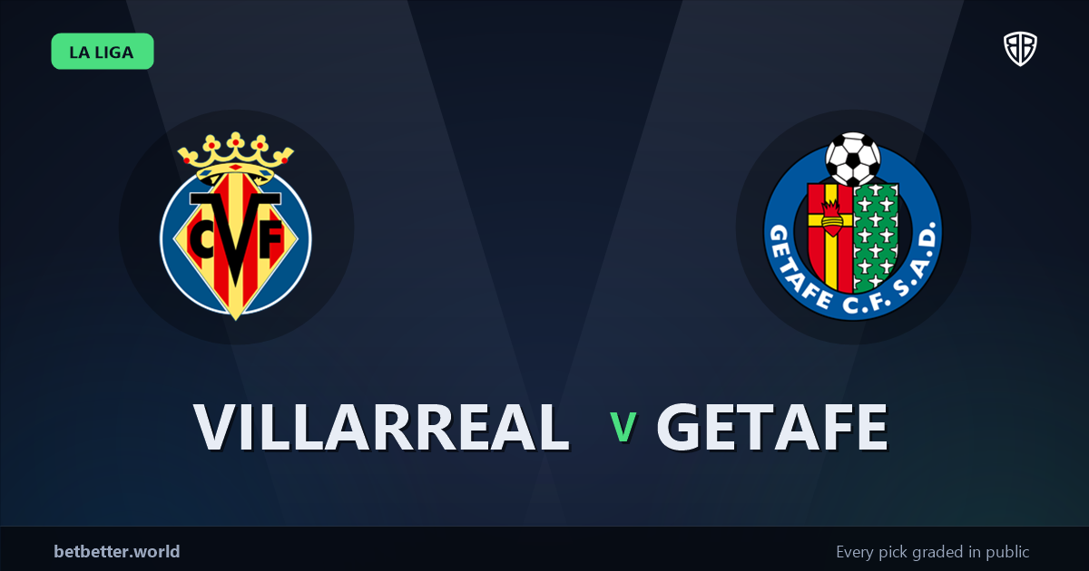 Villarreal vs Getafe Prediction & Same Game Parlay picks Top SGP: Smart Betting Angles