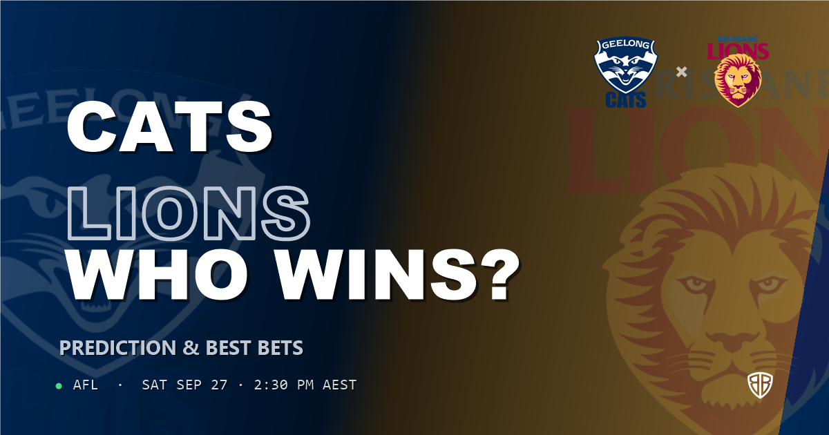 AFL news: Geelong Cats vs Brisbane Lions Prediction & Picks : Winning Game Angles