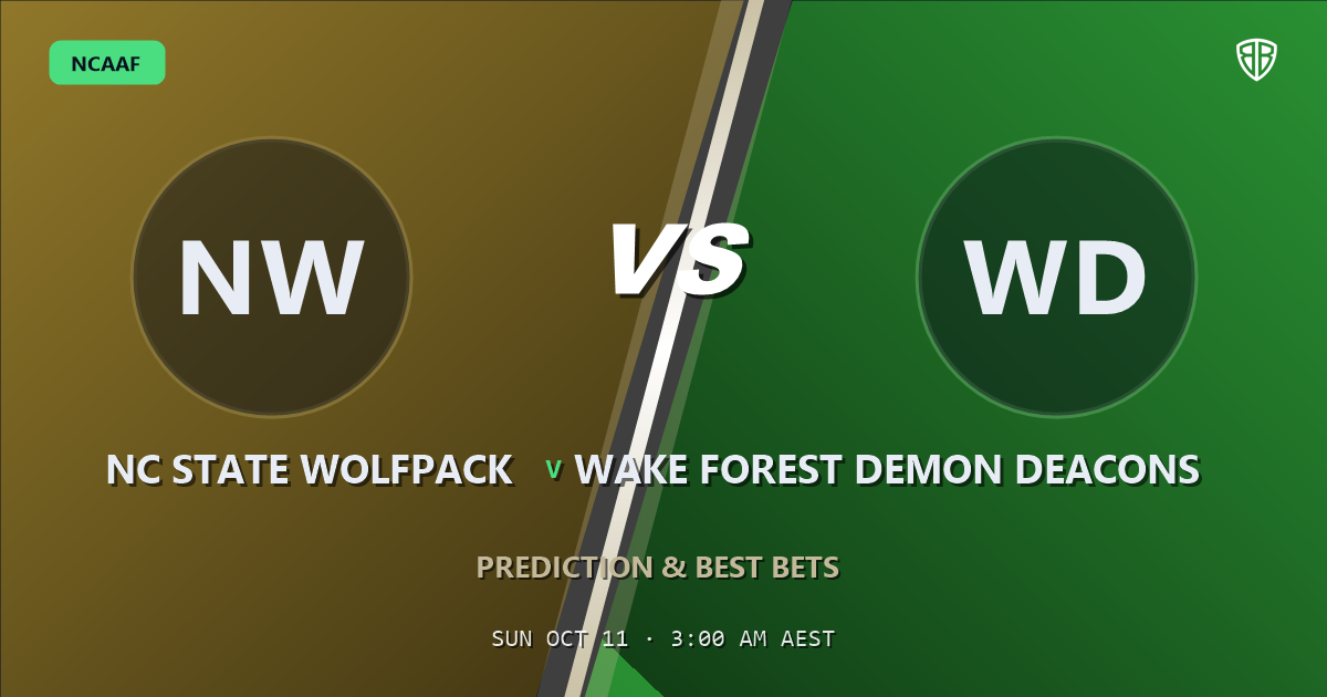 NC State Wolfpack vs Wake Forest Demon Deacons Prediction & Picks, October 10, 2026