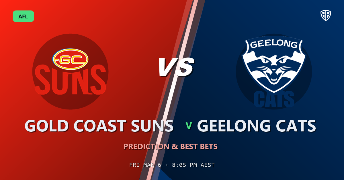 AFL news: Gold Coast Suns vs Geelong Cats Prediction & Picks : Odds Analysis & Top Props
