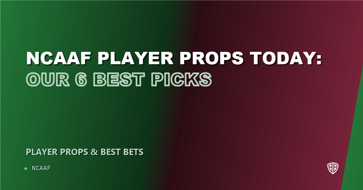 NCAAF player props today: our 6 best picks (October 8, 2026)