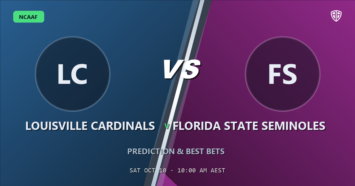 Louisville Cardinals vs Florida State Seminoles Prediction & Picks, October 9, 2026