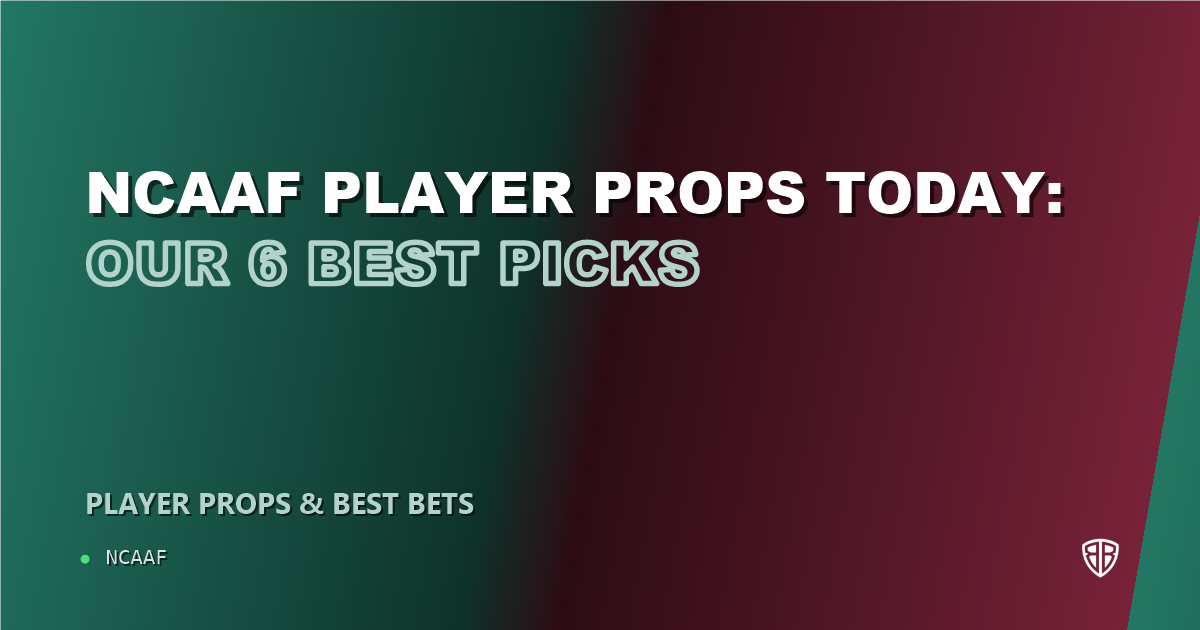 NCAAF player props today: our 6 best picks (October 9, 2026)
