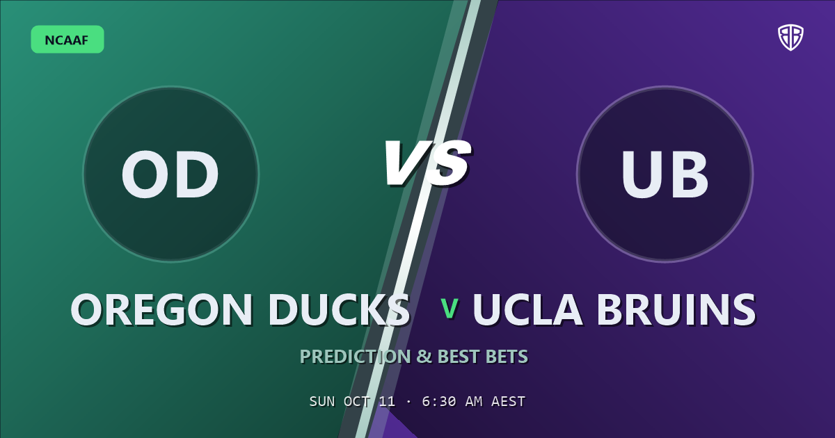Oregon Ducks vs UCLA Bruins Prediction & Picks, October 10, 2026