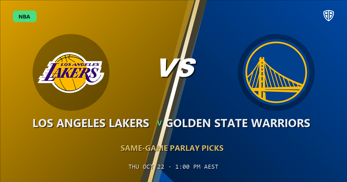 Los Angeles Lakers vs Golden State Warriors Prediction & Same Game Parlay picks, October 21, 2026
