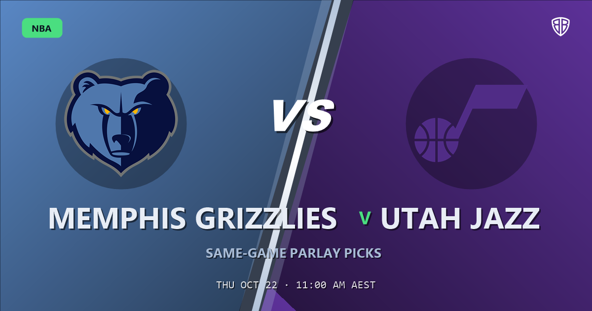Memphis Grizzlies vs Utah Jazz Prediction & Same Game Parlay picks, October 21, 2026