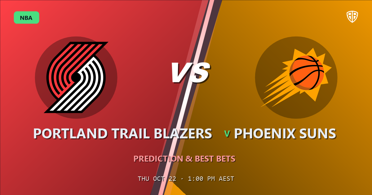 Portland Trail Blazers vs Phoenix Suns Prediction & Picks, October 21, 2026
