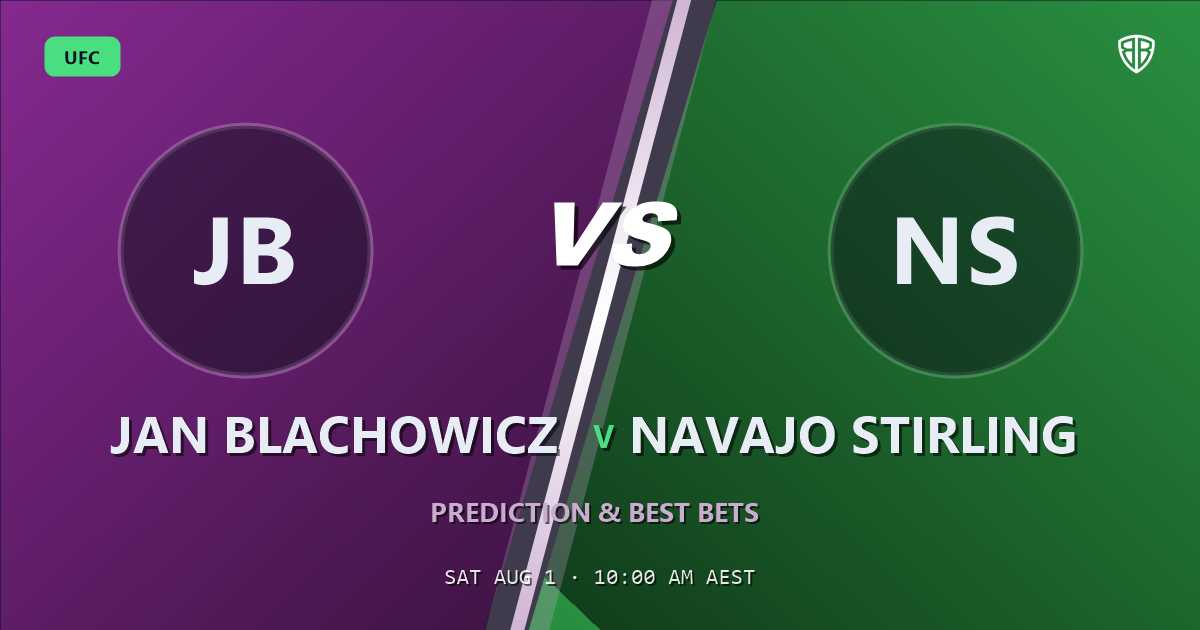Jan Blachowicz vs Navajo Stirling Prediction & Picks: Smart Betting Angles