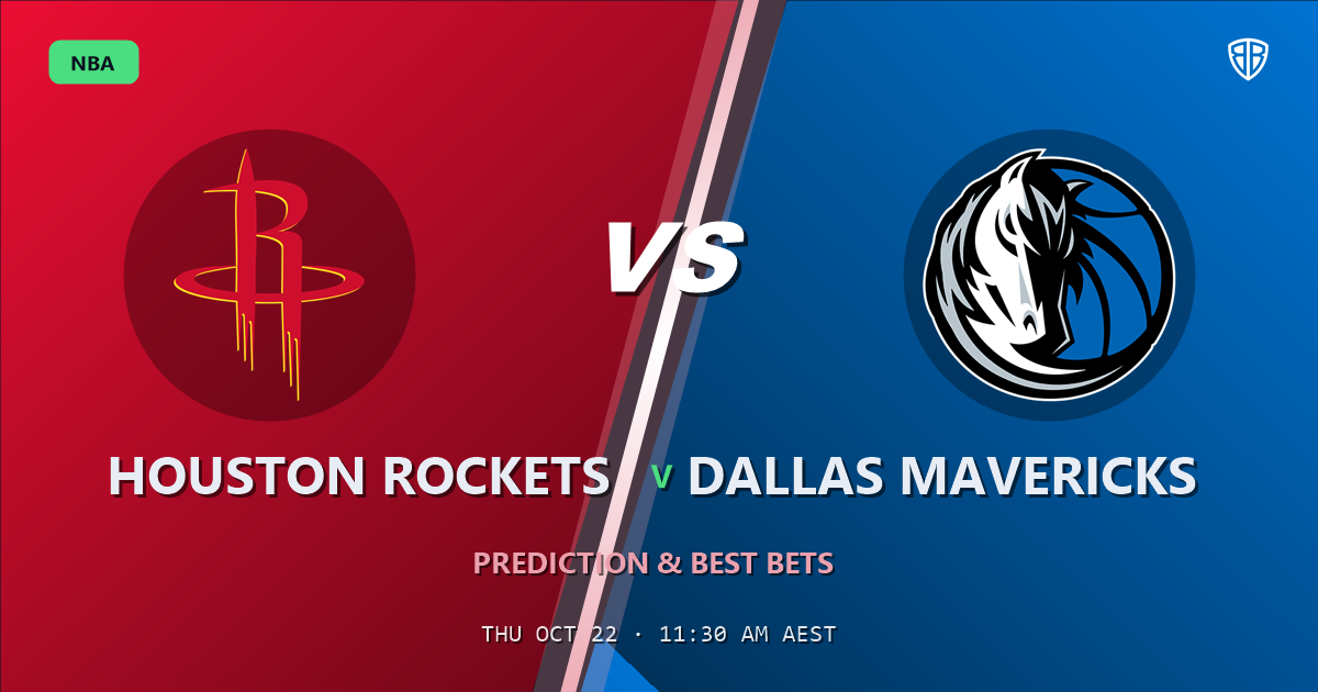 Houston Rockets vs Dallas Mavericks Prediction & Picks, October 21, 2026