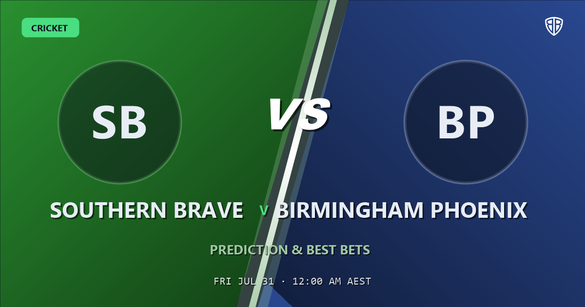 Southern Brave vs Birmingham Phoenix Prediction & Picks: The Hundred Women's Preview