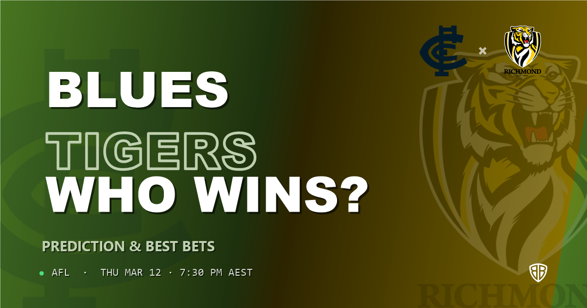 Carlton Blues vs Richmond Tigers Prediction & Picks: Stat-Based Insights