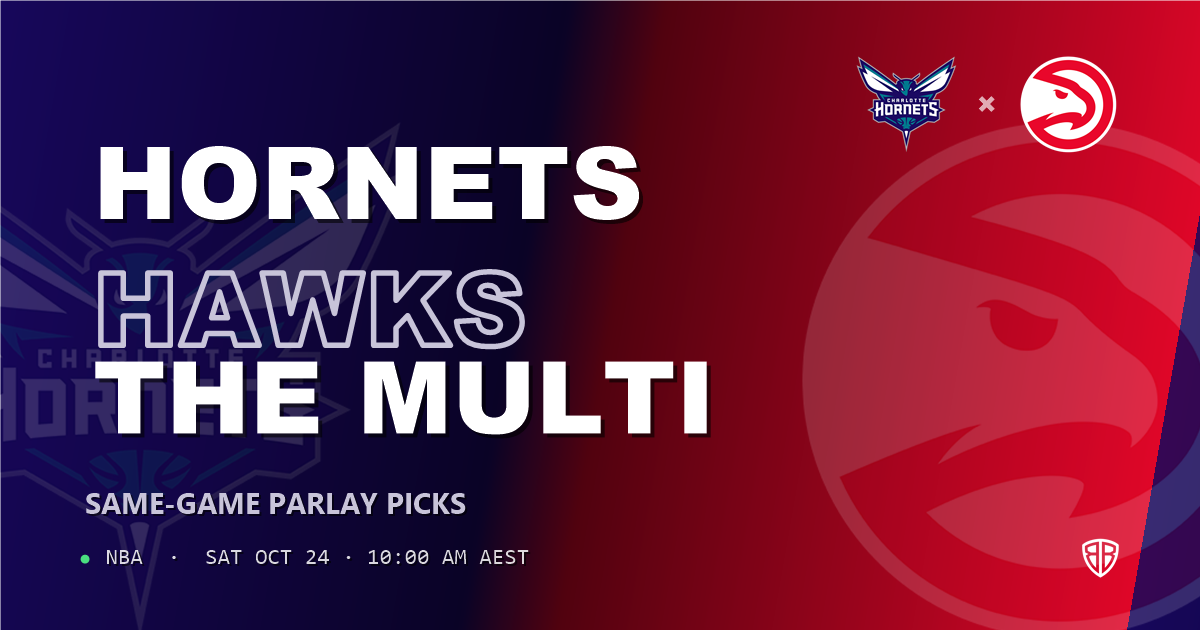 Charlotte Hornets vs Atlanta Hawks Prediction & Same Game Parlay picks, October 23, 2026