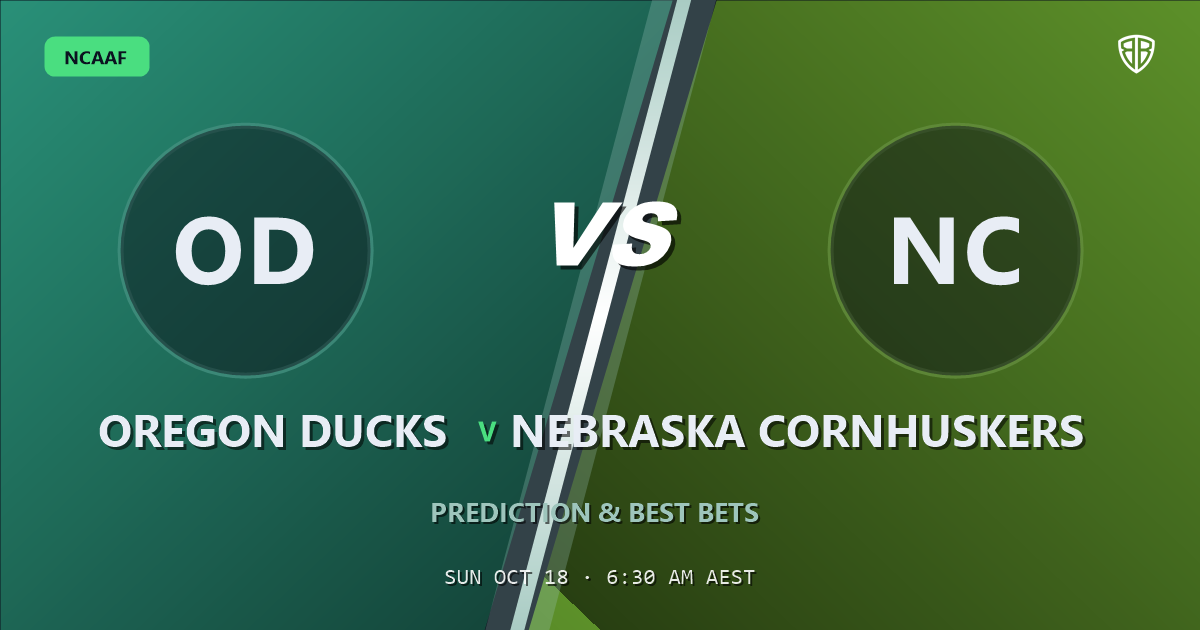 Oregon Ducks vs Nebraska Cornhuskers Prediction & Picks, October 17, 2026