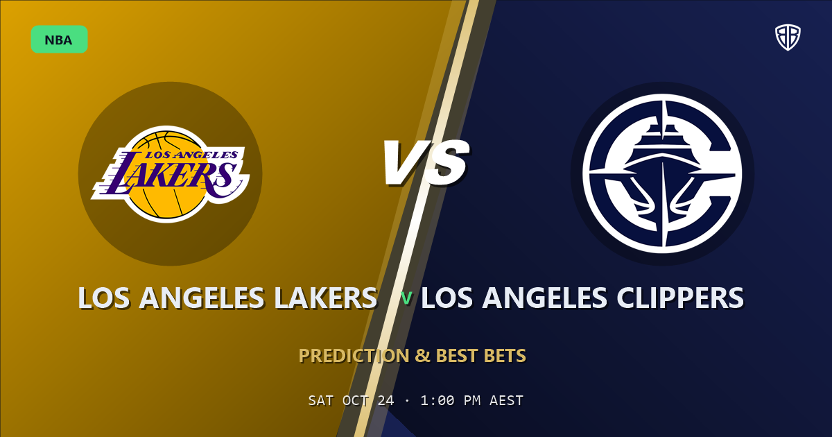 Los Angeles Lakers vs Los Angeles Clippers Prediction & Picks, October 23, 2026