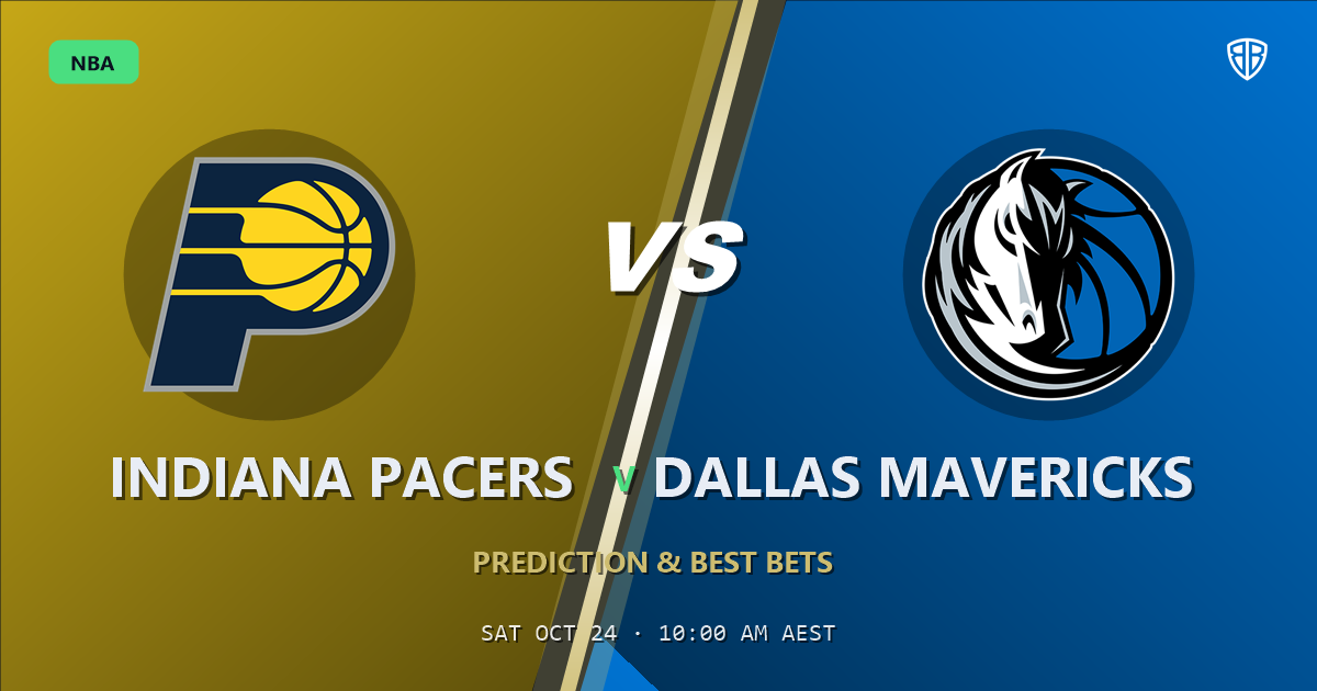 Indiana Pacers vs Dallas Mavericks Prediction & Picks, October 23, 2026