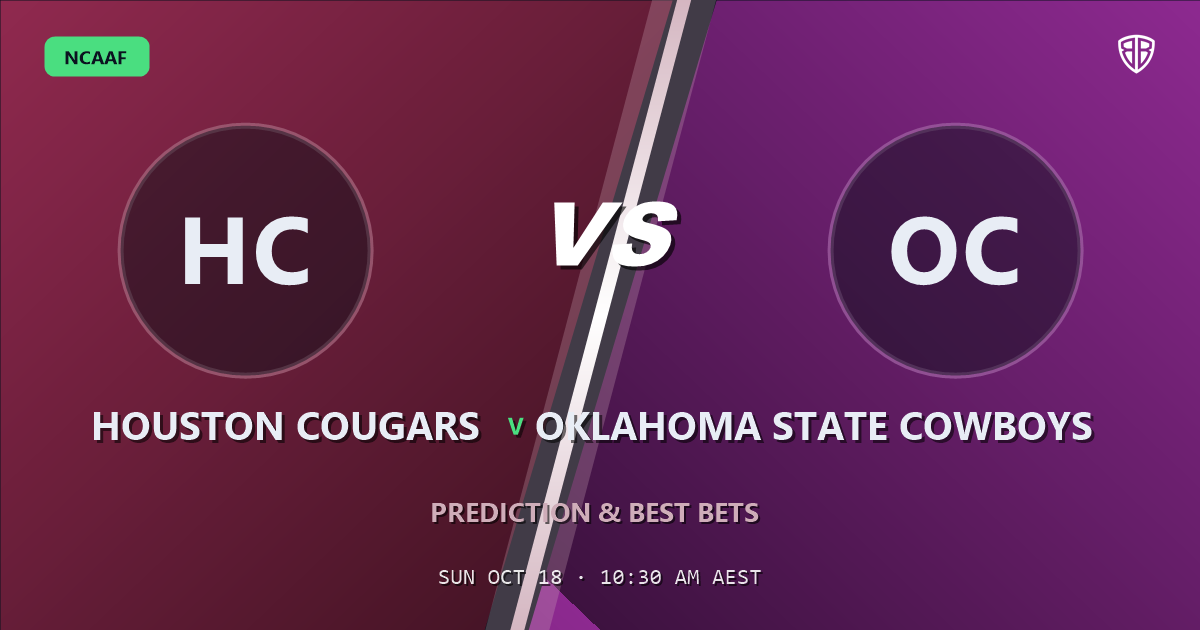 Houston Cougars vs Oklahoma State Cowboys Prediction & Picks, October 17, 2026