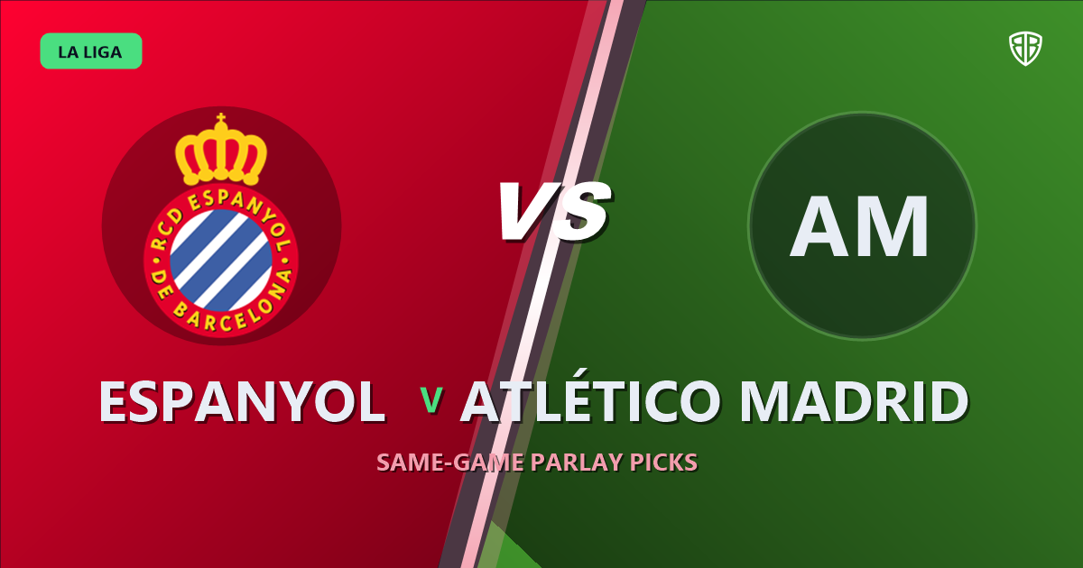 Espanyol vs Atlético Madrid Prediction & Same Game Parlay picks Top SGP: Analytics Breakdown