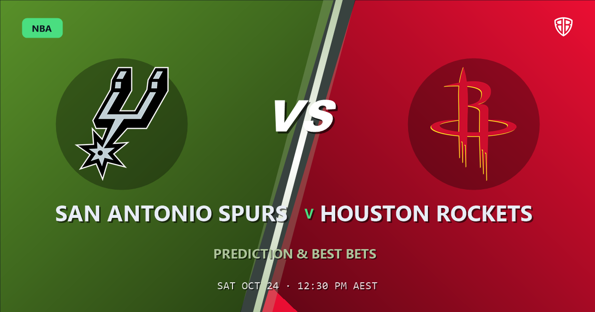 San Antonio Spurs vs Houston Rockets Prediction & Picks, October 23, 2026