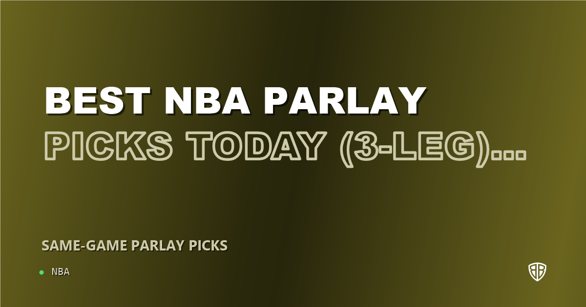 Best NBA Parlay Picks Today, Saturday 10/24 (3-Leg) Jeremiah Fears Prop Focus