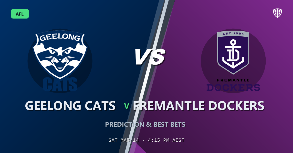 Geelong Cats vs Fremantle Dockers Prediction & Picks (Shai Bolton Key Factor): Odds Analysis & Top Props