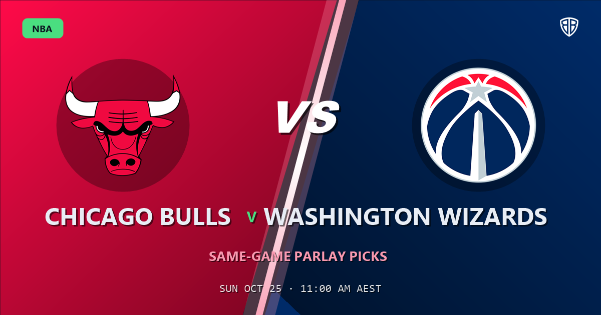 Chicago Bulls vs Washington Wizards Prediction & Same Game Parlay picks, October 24, 2026