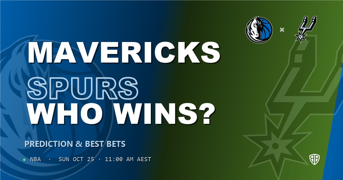 Dallas Mavericks vs San Antonio Spurs Prediction & Picks, October 24, 2026