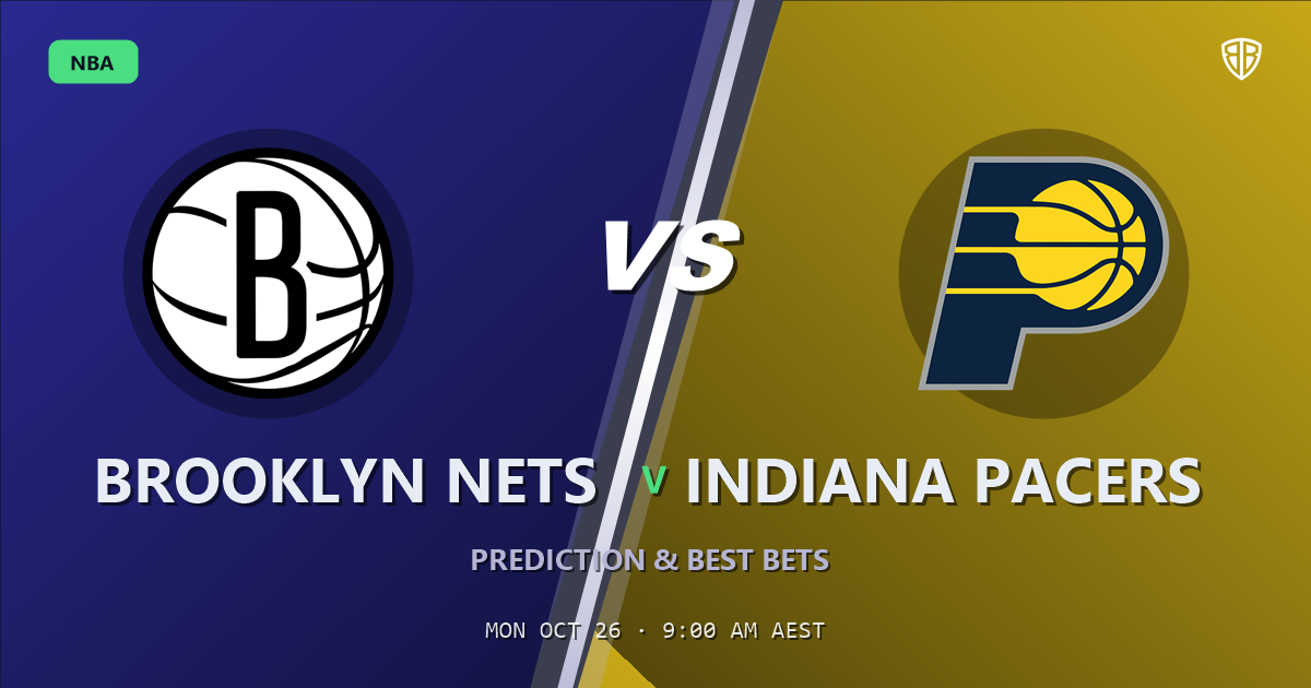 Brooklyn Nets vs Indiana Pacers Prediction & Picks, October 25, 2026