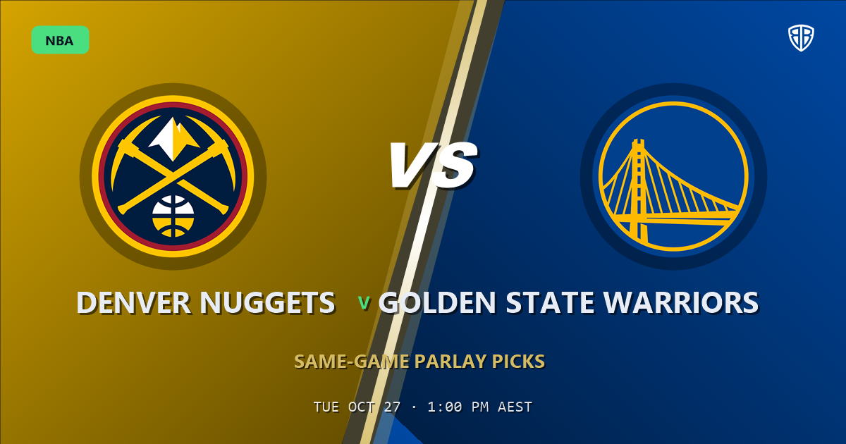 Denver Nuggets vs Golden State Warriors Prediction & Same Game Parlay picks, October 26, 2026