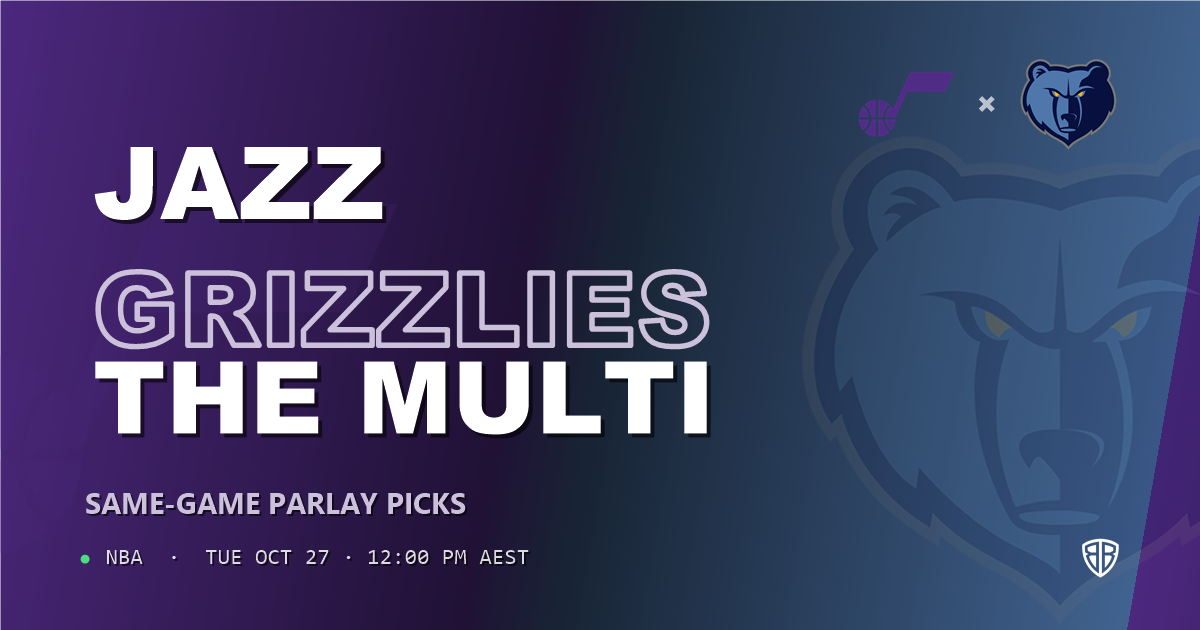 Utah Jazz vs Memphis Grizzlies Prediction & Same Game Parlay picks, October 26, 2026