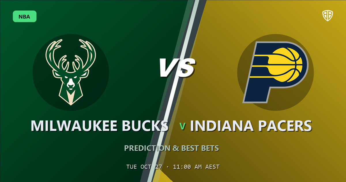 Milwaukee Bucks vs Indiana Pacers Prediction & Picks, October 26, 2026