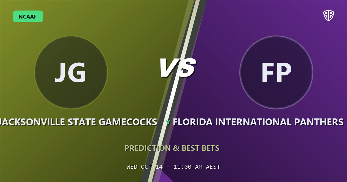 Jacksonville State Gamecocks vs Florida International Panthers Prediction & Picks, October 13, 2026