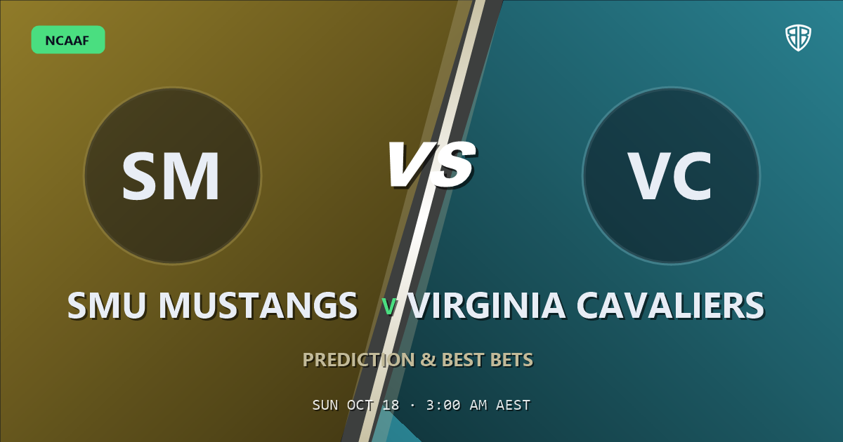 SMU Mustangs vs Virginia Cavaliers Prediction & Picks, October 17, 2026