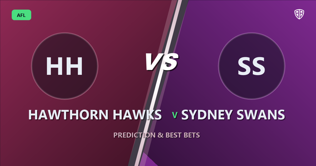 Hawthorn Hawks vs Sydney Swans Prediction & Picks (Karl Amon Key Factor): Odds Analysis & Top Props