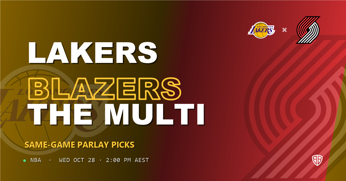 Los Angeles Lakers vs Portland Trail Blazers Prediction & Same Game Parlay picks, October 27, 2026