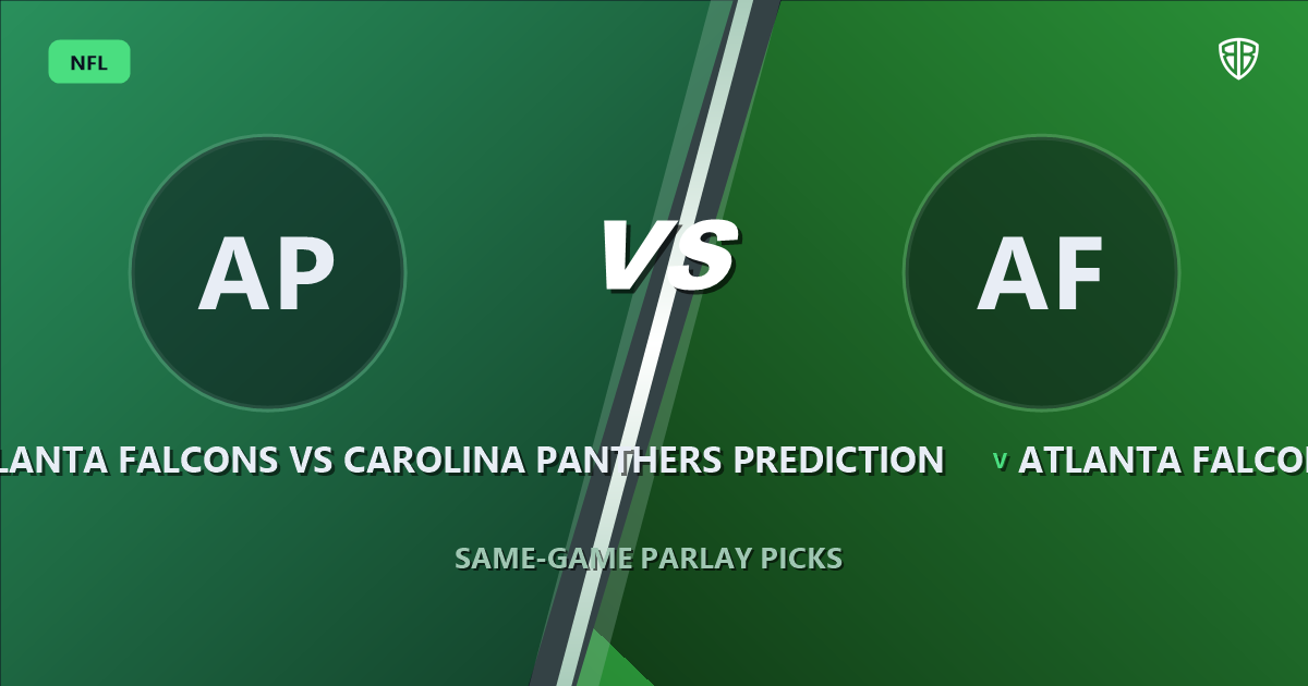 Atlanta Falcons vs Carolina Panthers Prediction & Same Game Parlay Picks: Best SGP Options