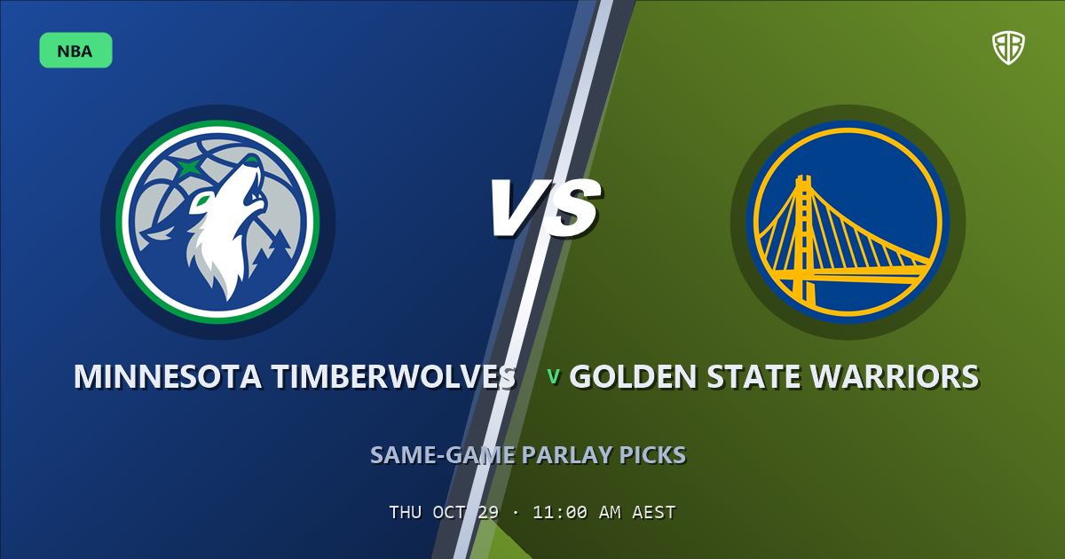 Minnesota Timberwolves vs Golden State Warriors Prediction & Same Game Parlay picks, October 28, 2026