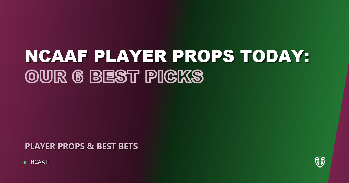 NCAAF player props today: our 6 best picks (October 15, 2026)