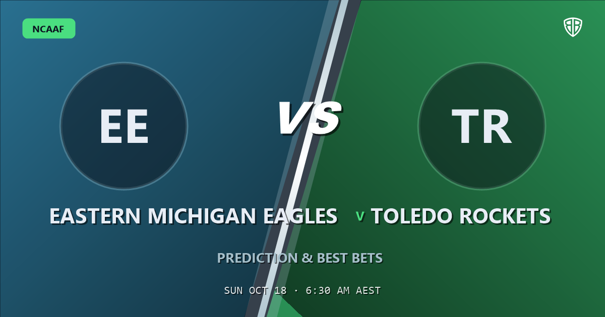 Eastern Michigan Eagles vs Toledo Rockets Prediction & Picks, October 17, 2026